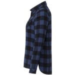 Custom Women's SPRUCELAKE Roots73 Long Sleeve Button Up Flannel Shirt - 3