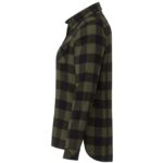 Custom Women's SPRUCELAKE Roots73 Long Sleeve Button Up Flannel Shirt - 7