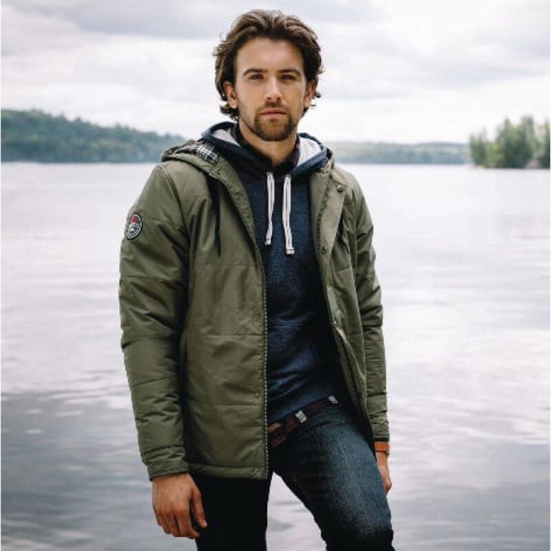 Custom Men's GRAVENHURST Roots73 Lightweight Insulated Jacket with Hood - 3