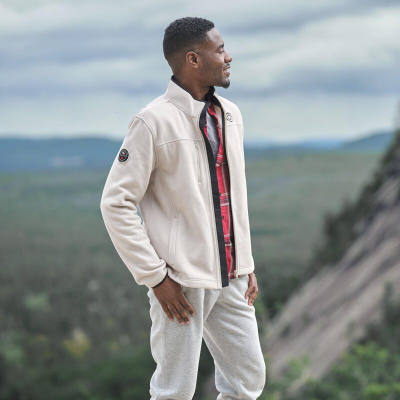 Custom Men's Roots73 WESTVILLE Eco Microfleece Full Zip Jacket - 2