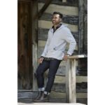 Custom Unisex Roots73 CANMORE Eco French Terry Quarter Zip Hoodie - 4