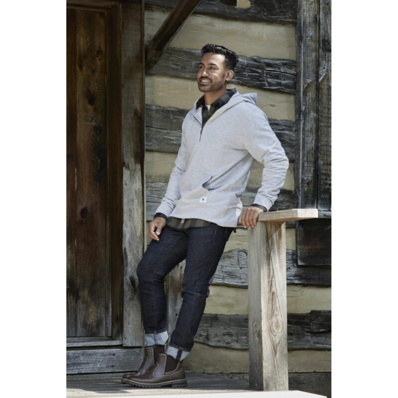 Custom Unisex Roots73 CANMORE Eco French Terry Quarter Zip Hoodie - 4