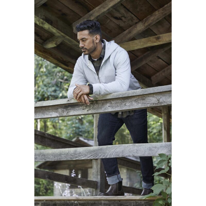 Custom Unisex Roots73 CANMORE Eco French Terry Quarter Zip Hoodie - 9